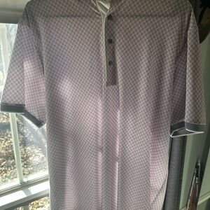 Greyson 313 Roman Numeral Polo Size Large